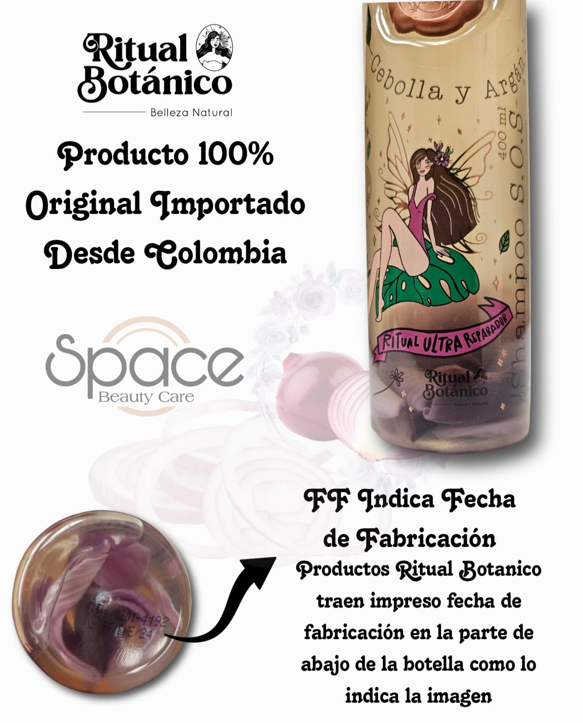 Ritual Botanico product beside hands to show real size and scale