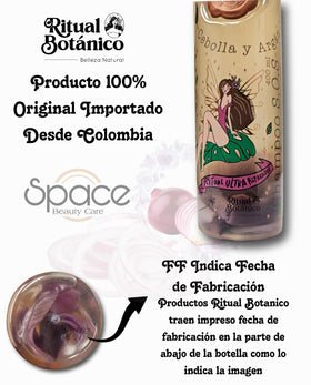 Ritual Botanico product beside hands to show real size and scale