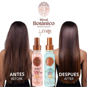 Ritual Botanico fine spray mist demonstrating even coverage and light protection benefit