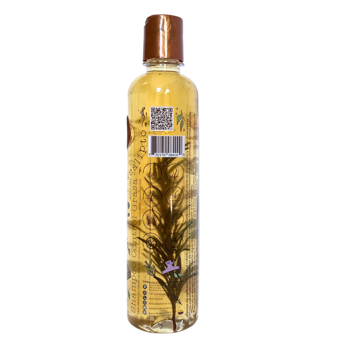 Ritual Botanico shampoo texture close-up highlighting gentle foam and natural extracts