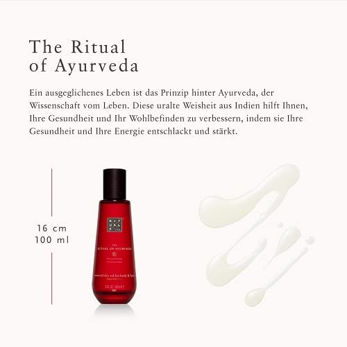RITUALS oil drop on hand displaying lightweight texture and quick absorption benefit
