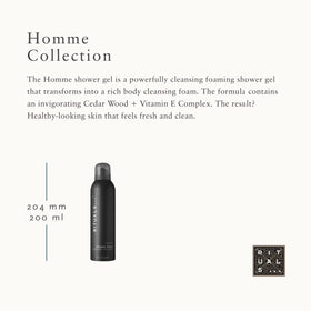 RITUALS Homme foam texture closeup illustrating rich airy lather benefit