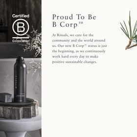 RITUALS Homme in shower lifestyle scene conveying refreshing cedar wood scent