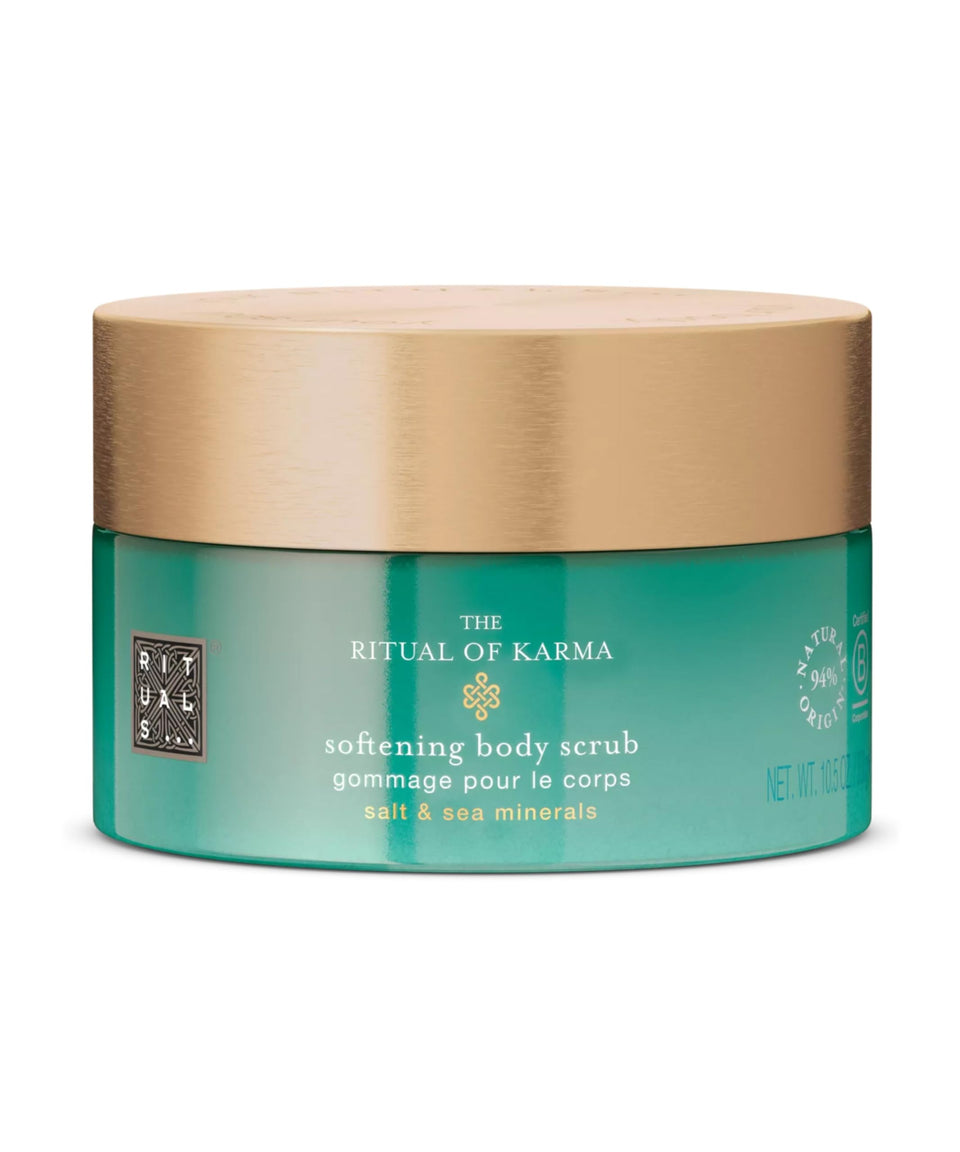 RITUALS jar front packaging showing product and benefit of softening skin