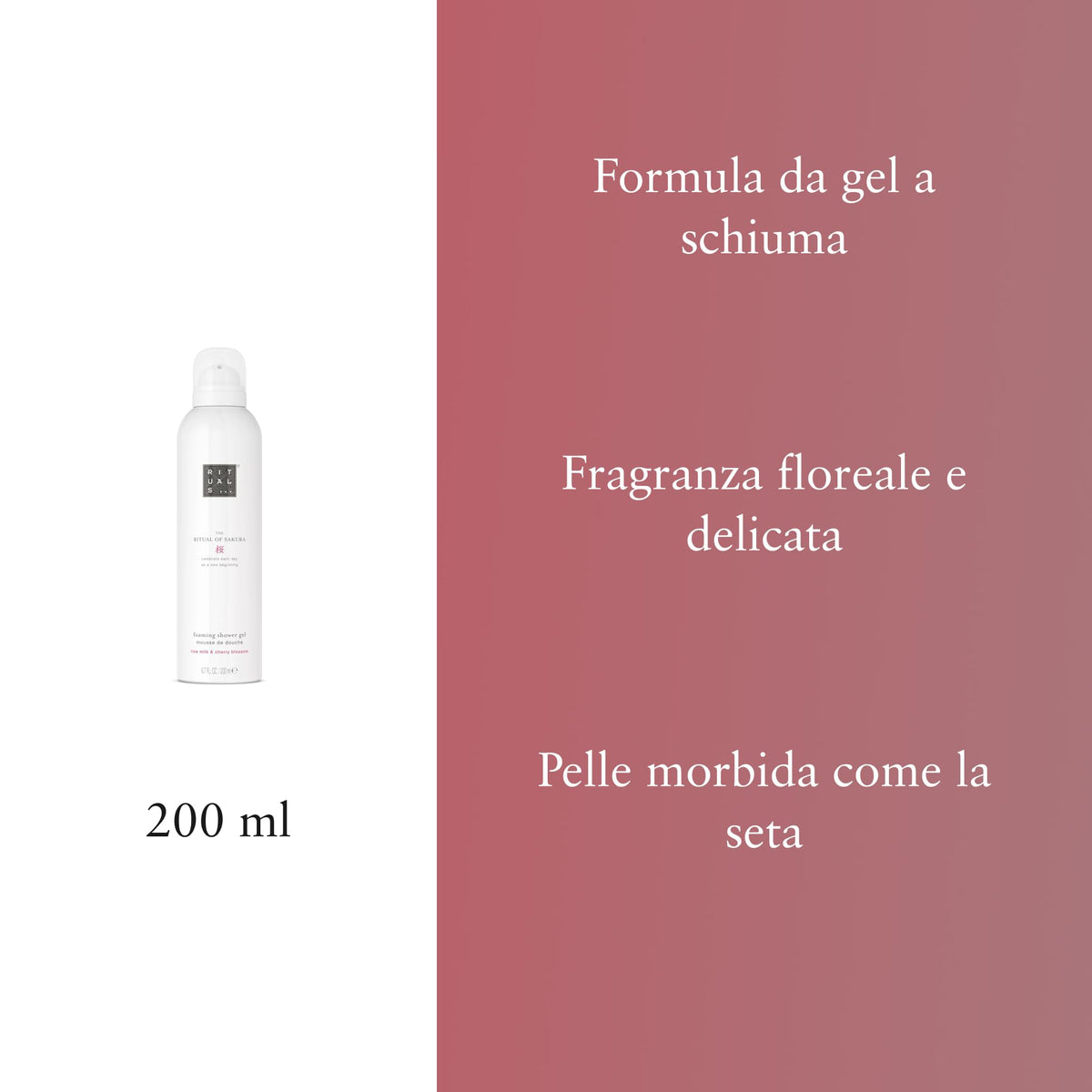RITUALS sakura foam closeup displaying airy lather and soft cleansing benefit