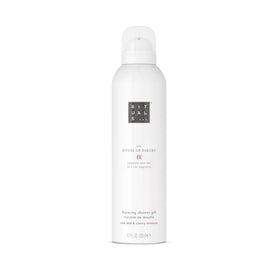 RITUALS sakura front bottle showing sleek white design and calming presentation