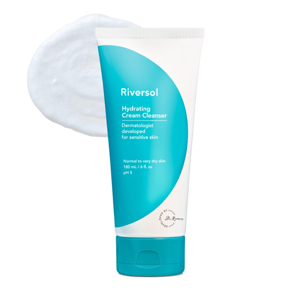 Riversol front packaging showing bottle and gentle cleanser benefit