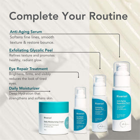 Riversol jar on bathroom shelf in lifestyle setting promoting daily routine