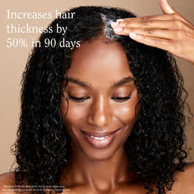 Rizos Curls label close-up highlighting key ingredients and benefits
