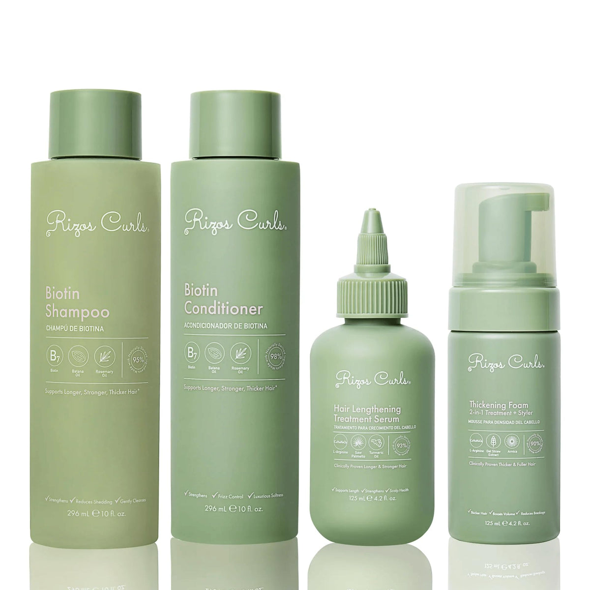 Rizos Curls front packaging showing full collection and clear benefits