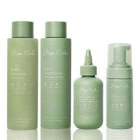 Rizos Curls front packaging showing full collection and clear benefits