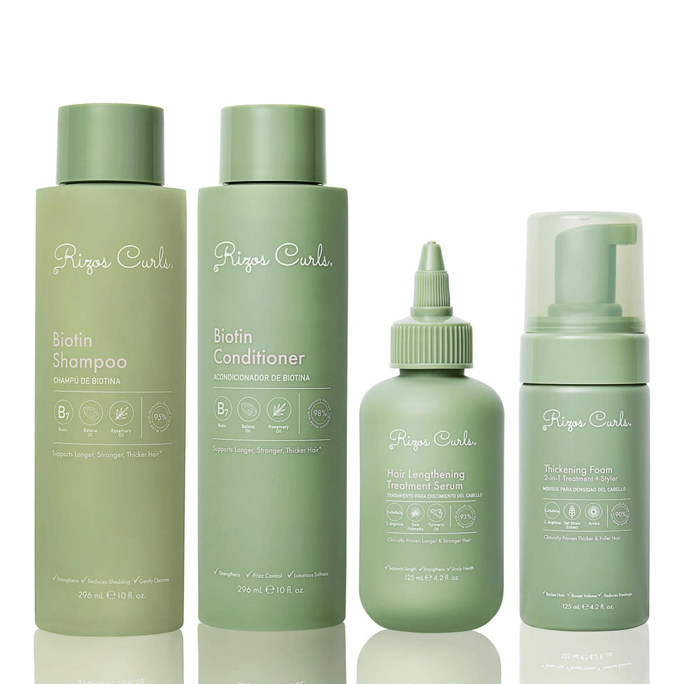 Rizos Curls front packaging showing full collection and clear benefits