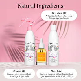 Rizos Curls curl defining cream open tub showing texture, soft hold and definition