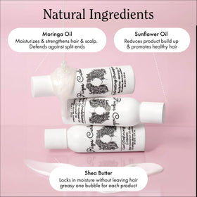 Rizos Curls deep conditioner with olive and coconut oils showing nourishment benefits