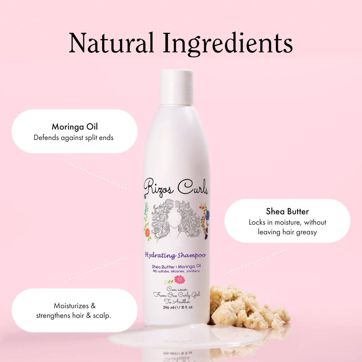 Rizos Curls deep conditioner open jar showing creamy texture and hydration