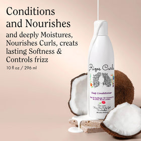 Rizos Curls open jar revealing creamy deep conditioner texture for easy application