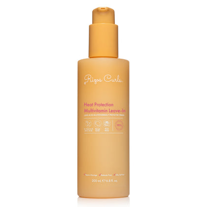 Rizos Curls front bottle shot showing sleek packaging and protective benefits
