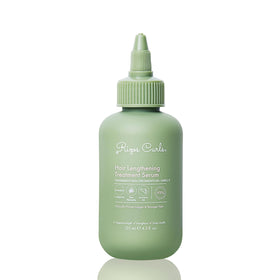 Rizos Curls front bottle showing product branding and clear benefits