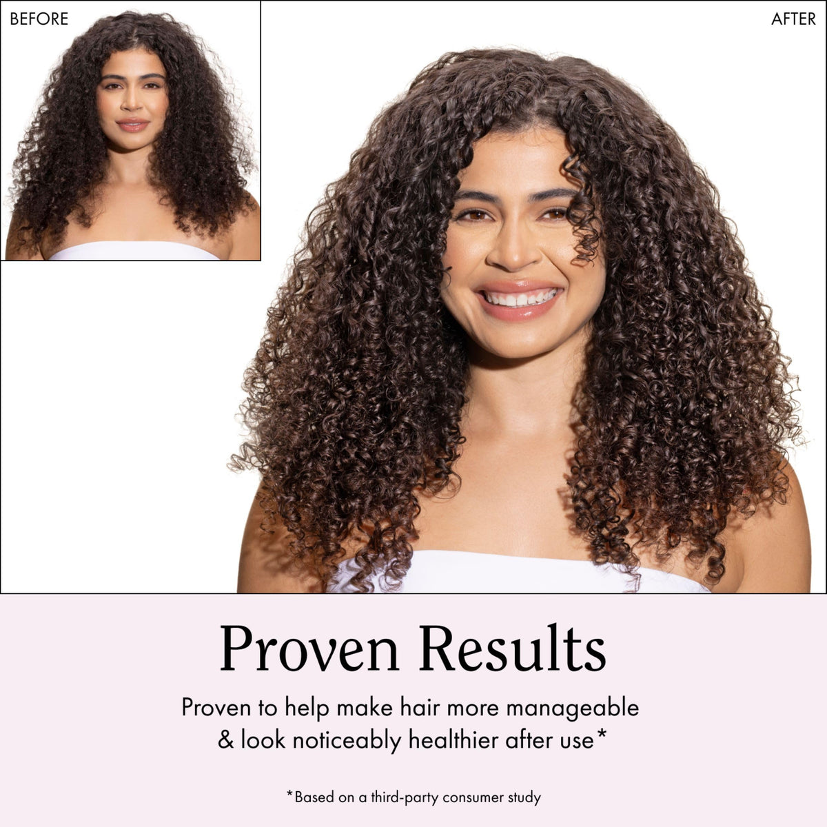 Hand holding Rizos Curls products showing product scale and travel convenience