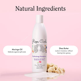 Rizos Curls shea butter and moringa oil close-up showing nourishing ingredients for hydration