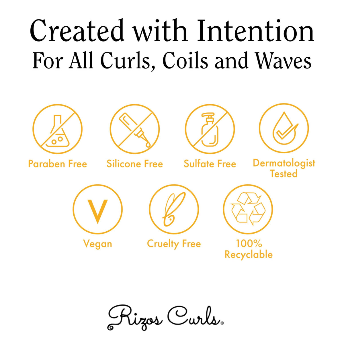 Rizos Curls product label and ingredients detail showing transparency benefit