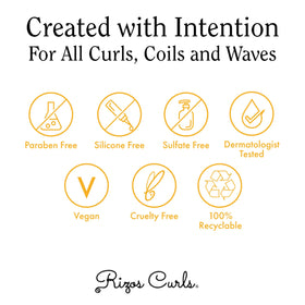 Rizos Curls product label and ingredients detail showing transparency benefit