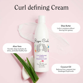 Rizos Curls bottle lineup beside ruler showing product sizes for travel