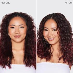 Rizos Curls used for slicked-back look showing flexible hold