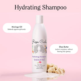 Rizos Curls styling cream dispense detail showing smooth formula for definition