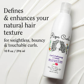 Rizos Curls texture close-up highlighting smooth cream consistency
