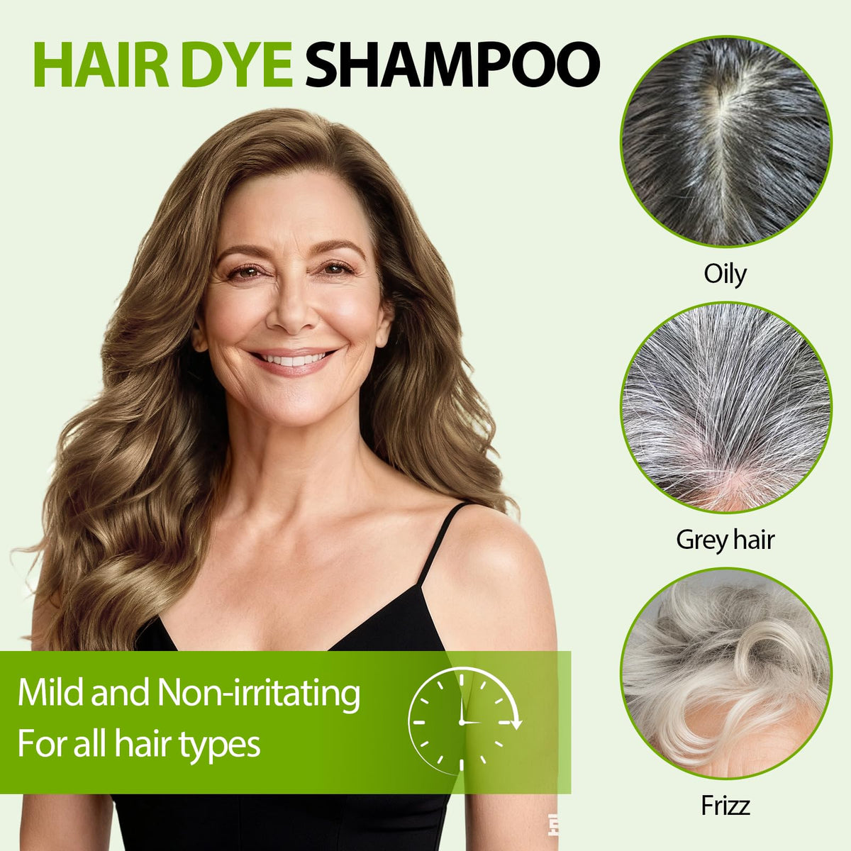 RKQNIER before and after gray coverage showing natural-looking result