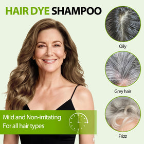 RKQNIER before and after gray coverage showing natural-looking result