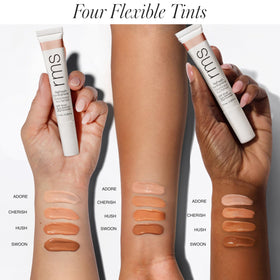 RMS Beauty in-use application under eye demonstrating instant brightening