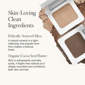 RMS Beauty application with angled brush creating hairlike strokes