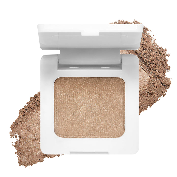 RMS Beauty compact front view showing sleek packaging and shade