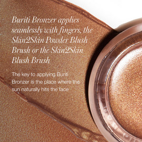 RMS Beauty on-cheek application showing natural bronzed contour