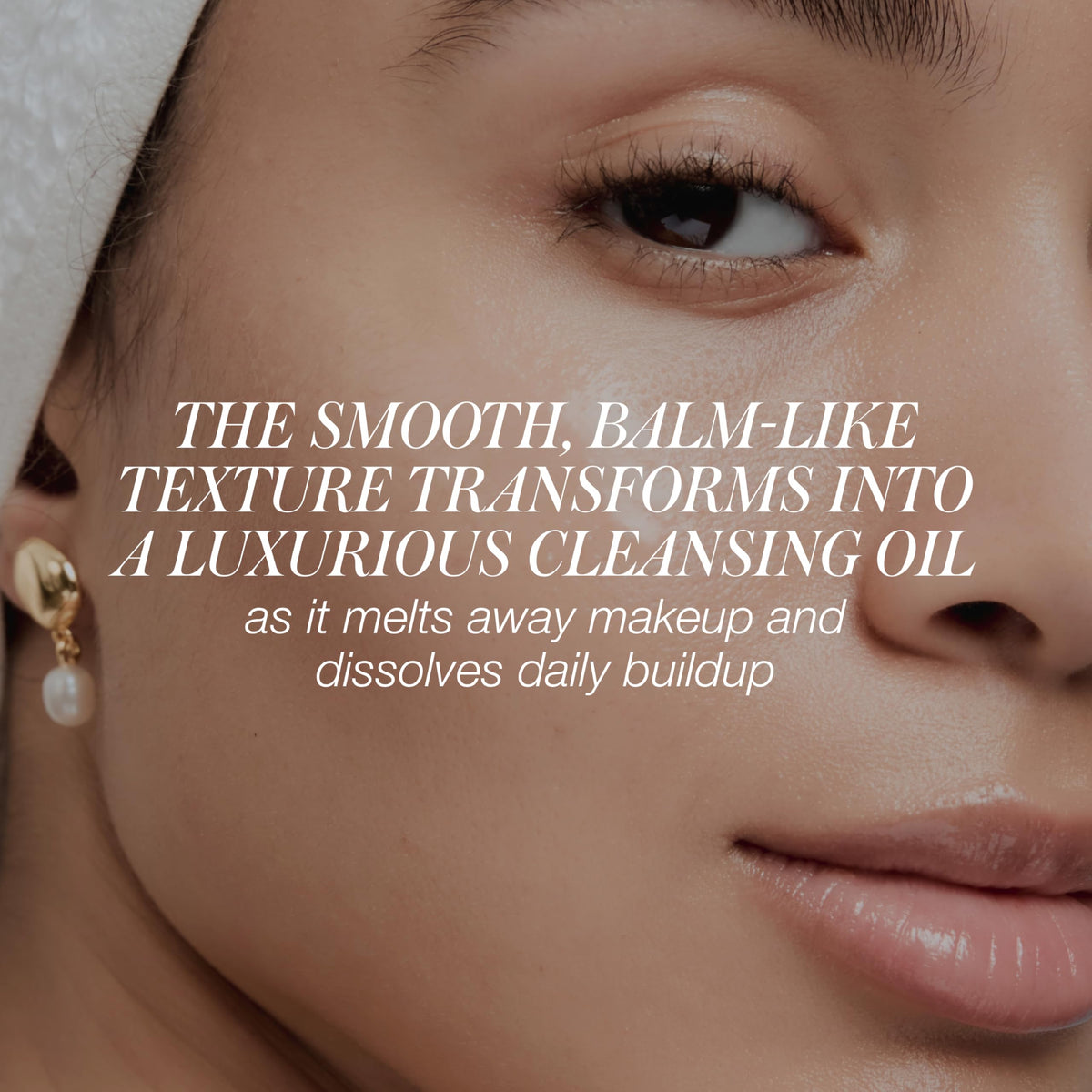 RMS Beauty cleansing balm staged in bathroom to show daily routine benefit