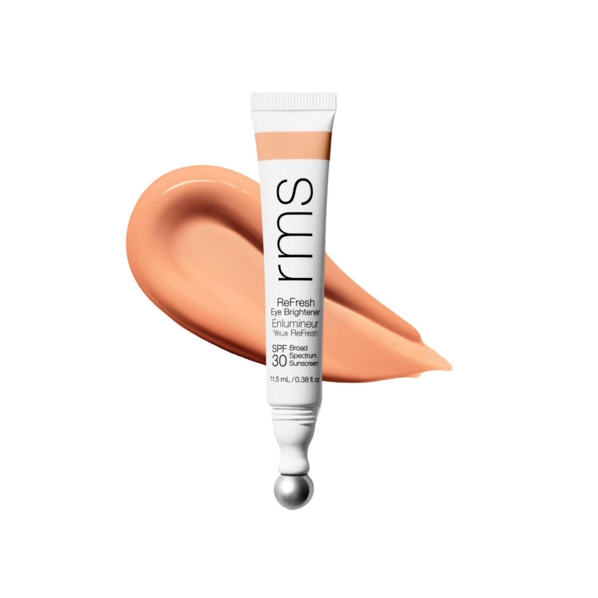 RMS Beauty front packaging showing compact tinted eye cream and benefits