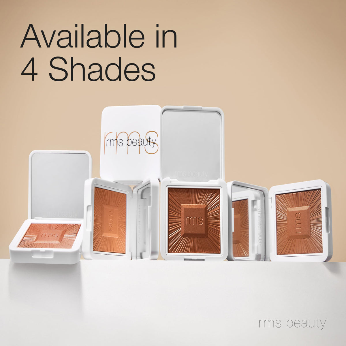 RMS Beauty hydra-bronzer mirrored compact open to display travel-ready functionality