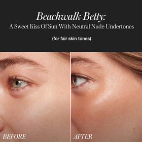 RMS Beauty close-up texture of gel-to-powder bronzer showing blendable surface