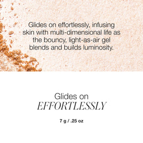 RMS Beauty swatch on skin highlighting luminous natural glow and buildable sheen