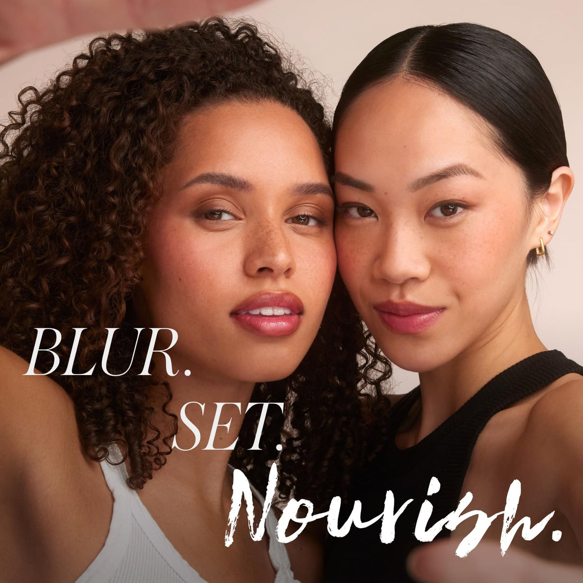 RMS Beauty application with brush demonstrating easy oil control and seamless blend