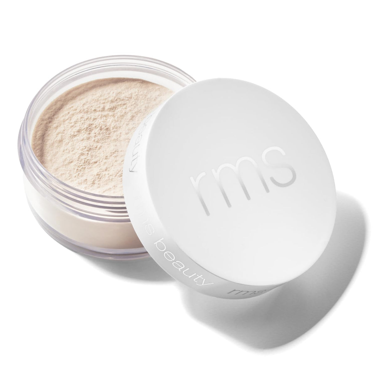 RMS Beauty front packaging showing compact jar and branding, highlighting portability