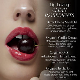RMS Beauty ingredients label with botanicals highlighting clean formulation and soothing benefit