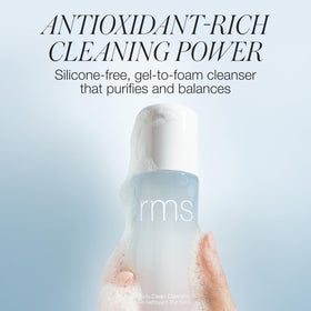 RMS Beauty pump dispensing foam for effective gentle cleansing