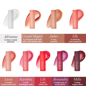 RMS Beauty product next to ruler showing 0.17 oz size for portability