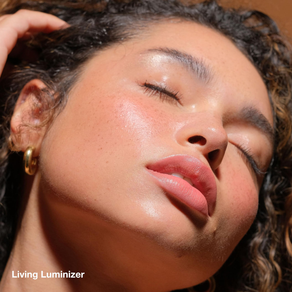 RMS Beauty cheek application showing natural dewy flush and blendable wear