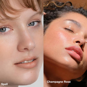 RMS Beauty Lip2Cheek with buriti oil and shea butter indicating nourishing formula