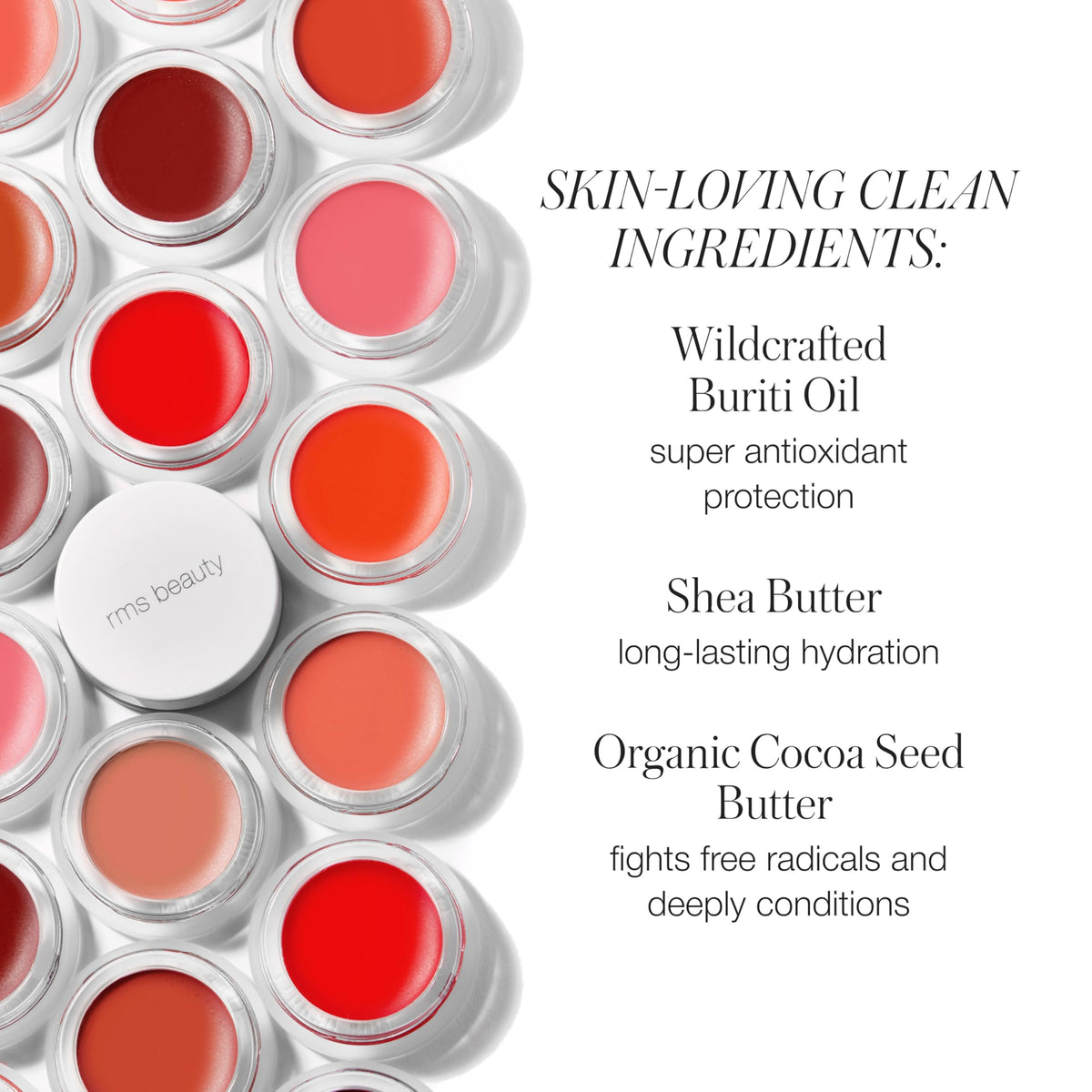 RMS Beauty Lip2Cheek applied on cheeks showing dewy flush benefit
