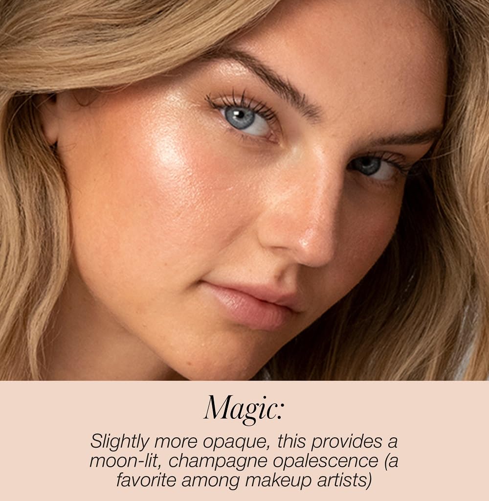 RMS Beauty on collarbones in lifestyle shot enhancing body radiance